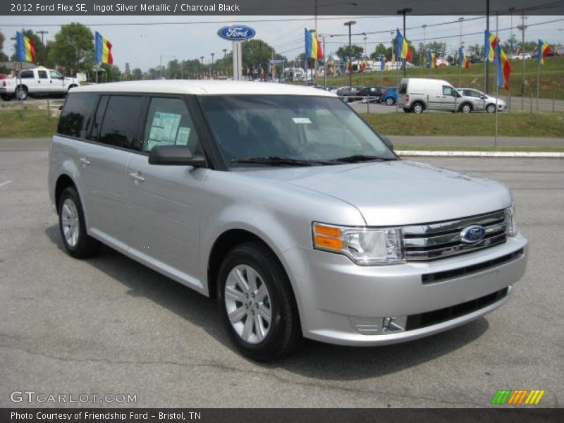 Ingot Silver Metallic / Charcoal Black 2012 Ford Flex SE