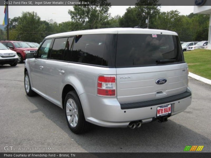 Ingot Silver Metallic / Charcoal Black 2012 Ford Flex SE