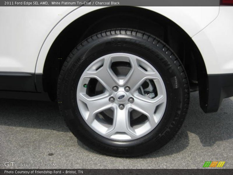 White Platinum Tri-Coat / Charcoal Black 2011 Ford Edge SEL AWD