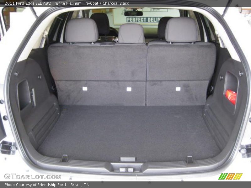 White Platinum Tri-Coat / Charcoal Black 2011 Ford Edge SEL AWD