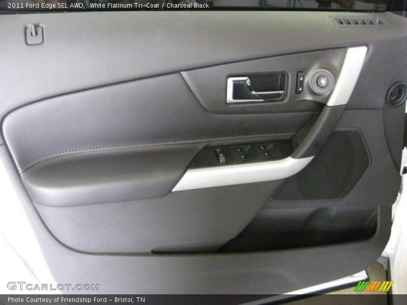 White Platinum Tri-Coat / Charcoal Black 2011 Ford Edge SEL AWD