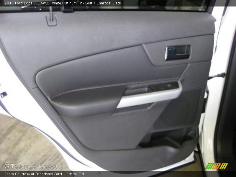 White Platinum Tri-Coat / Charcoal Black 2011 Ford Edge SEL AWD