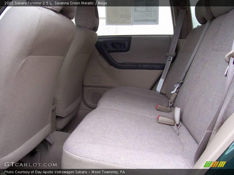 Savanna Green Metallic / Beige 2002 Subaru Forester 2.5 L