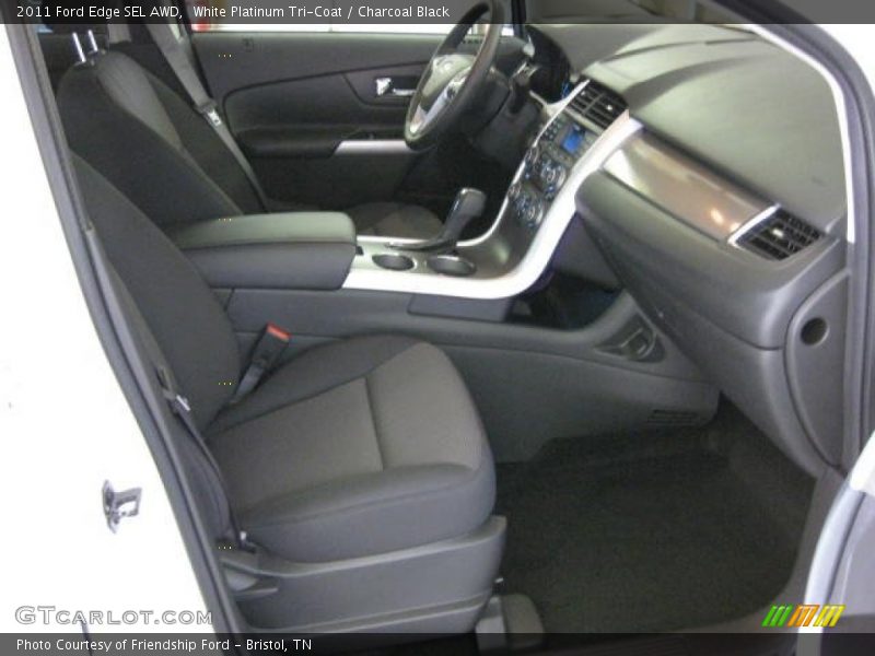 White Platinum Tri-Coat / Charcoal Black 2011 Ford Edge SEL AWD