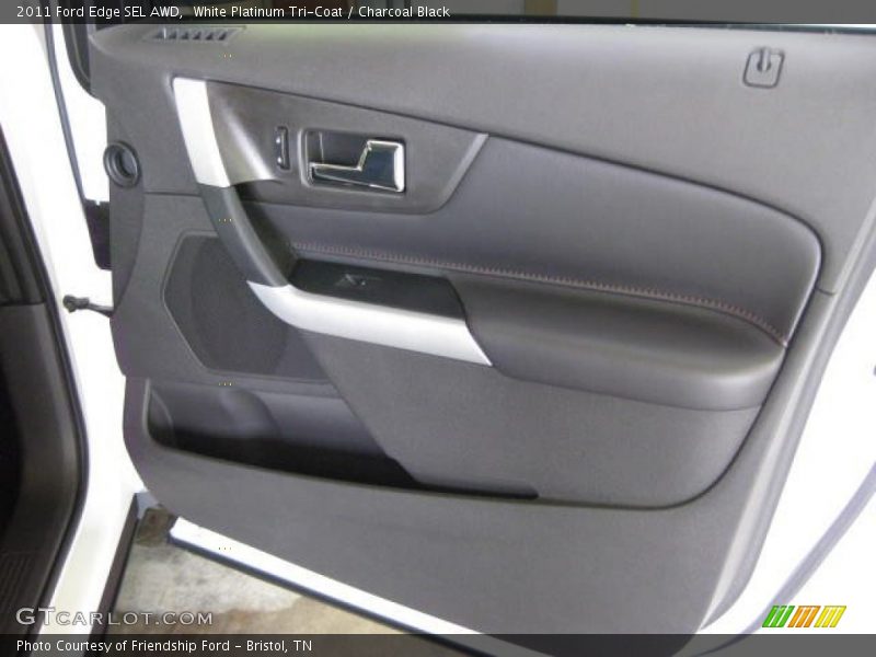 White Platinum Tri-Coat / Charcoal Black 2011 Ford Edge SEL AWD