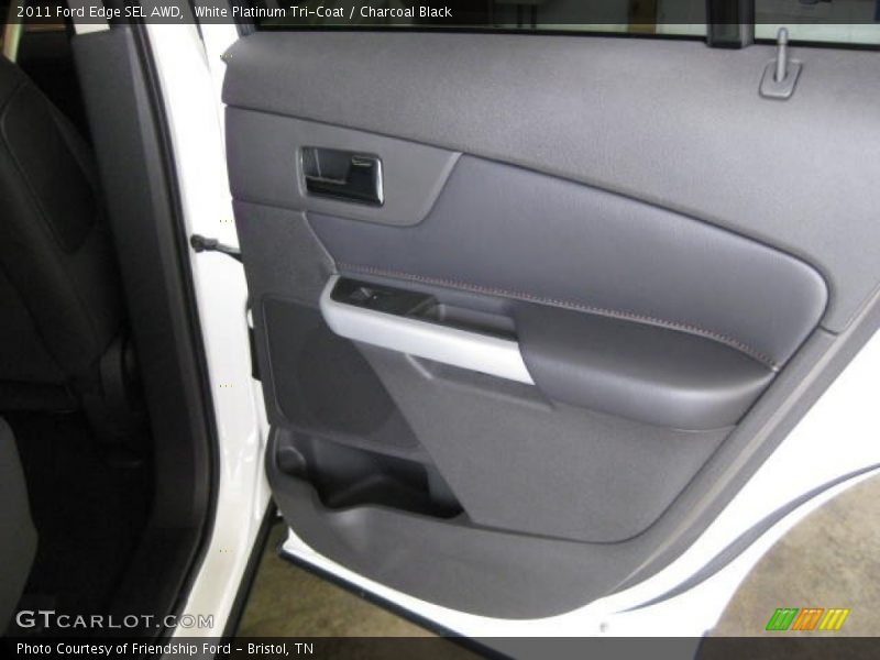 White Platinum Tri-Coat / Charcoal Black 2011 Ford Edge SEL AWD