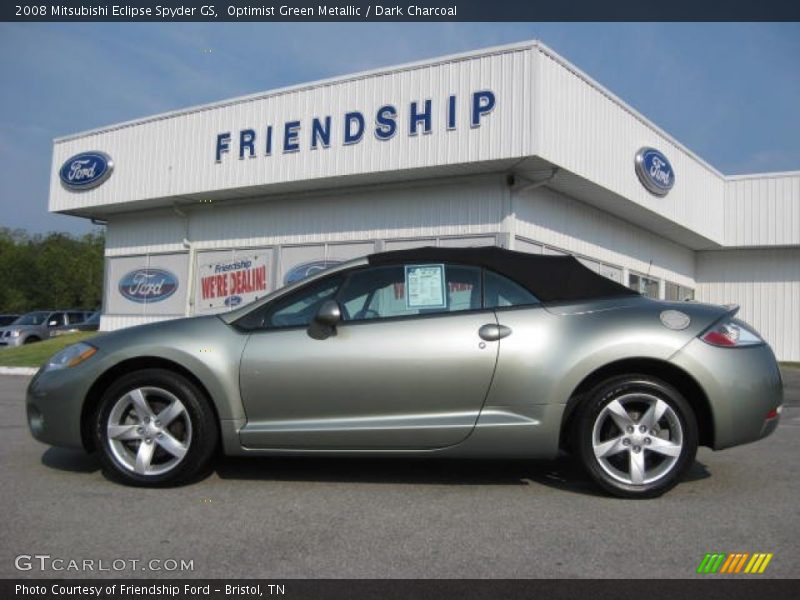 Optimist Green Metallic / Dark Charcoal 2008 Mitsubishi Eclipse Spyder GS