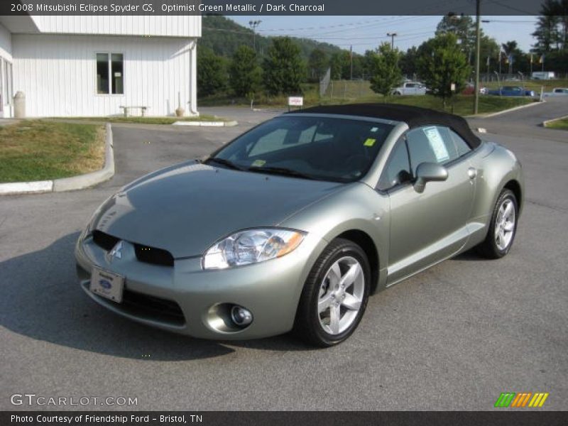 Optimist Green Metallic / Dark Charcoal 2008 Mitsubishi Eclipse Spyder GS