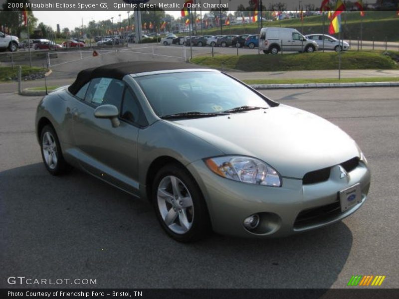 Optimist Green Metallic / Dark Charcoal 2008 Mitsubishi Eclipse Spyder GS