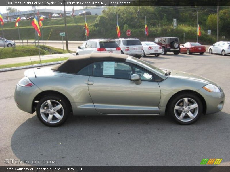 Optimist Green Metallic / Dark Charcoal 2008 Mitsubishi Eclipse Spyder GS