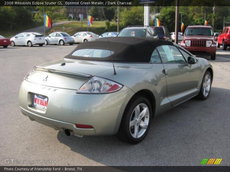 Optimist Green Metallic / Dark Charcoal 2008 Mitsubishi Eclipse Spyder GS
