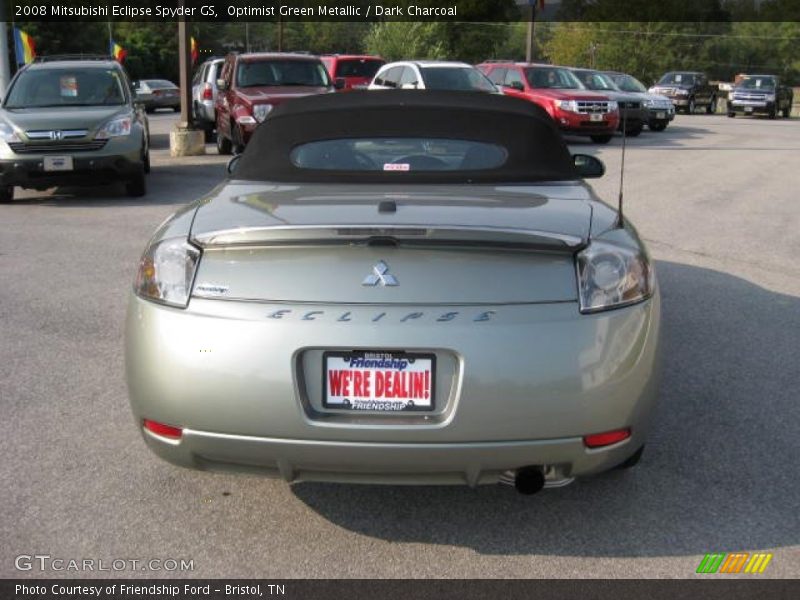 Optimist Green Metallic / Dark Charcoal 2008 Mitsubishi Eclipse Spyder GS