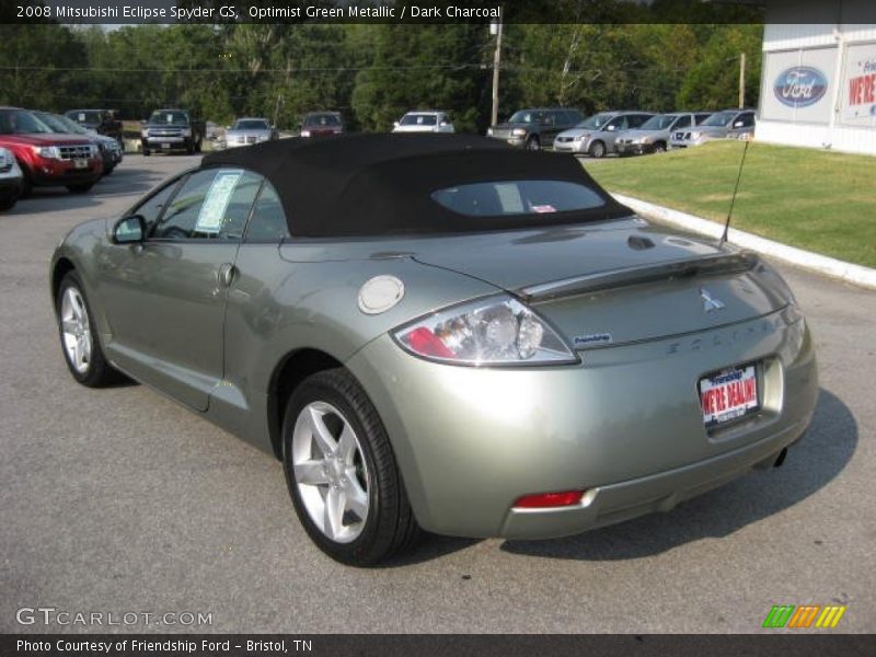Optimist Green Metallic / Dark Charcoal 2008 Mitsubishi Eclipse Spyder GS