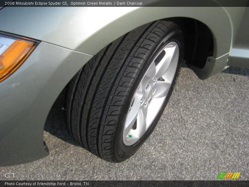 Optimist Green Metallic / Dark Charcoal 2008 Mitsubishi Eclipse Spyder GS