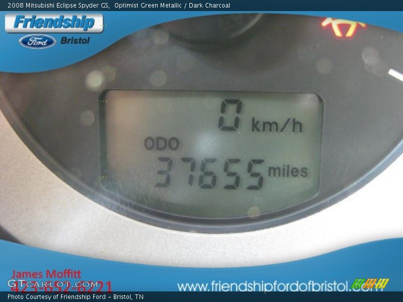 Optimist Green Metallic / Dark Charcoal 2008 Mitsubishi Eclipse Spyder GS