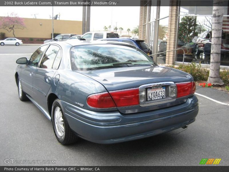 Titanium Blue Metallic / Medium Gray 2002 Buick LeSabre Custom