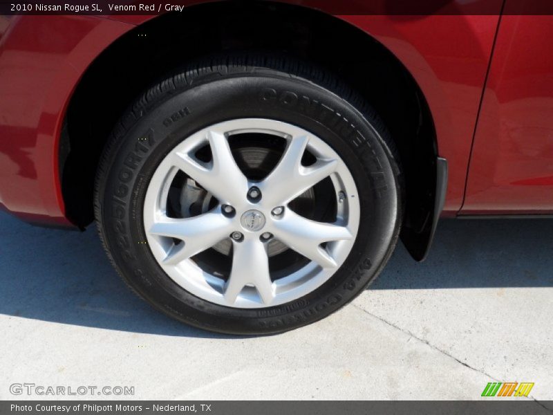 Venom Red / Gray 2010 Nissan Rogue SL