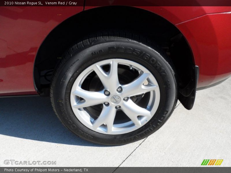 Venom Red / Gray 2010 Nissan Rogue SL