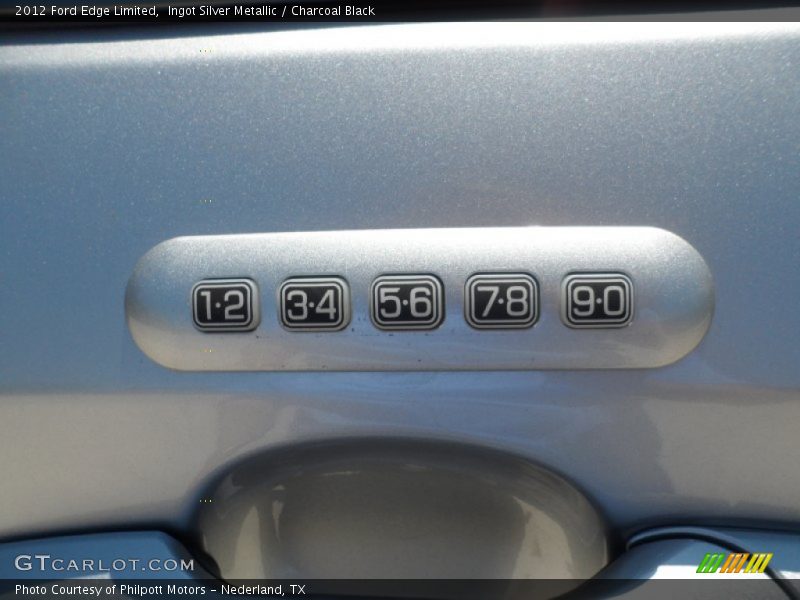 Ingot Silver Metallic / Charcoal Black 2012 Ford Edge Limited