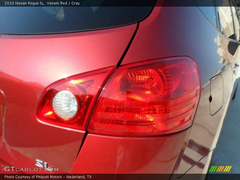 Venom Red / Gray 2010 Nissan Rogue SL