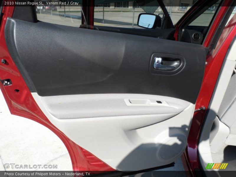 Venom Red / Gray 2010 Nissan Rogue SL