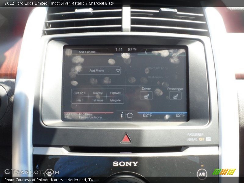 Ingot Silver Metallic / Charcoal Black 2012 Ford Edge Limited