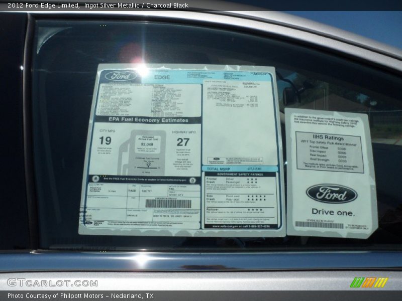  2012 Edge Limited Window Sticker