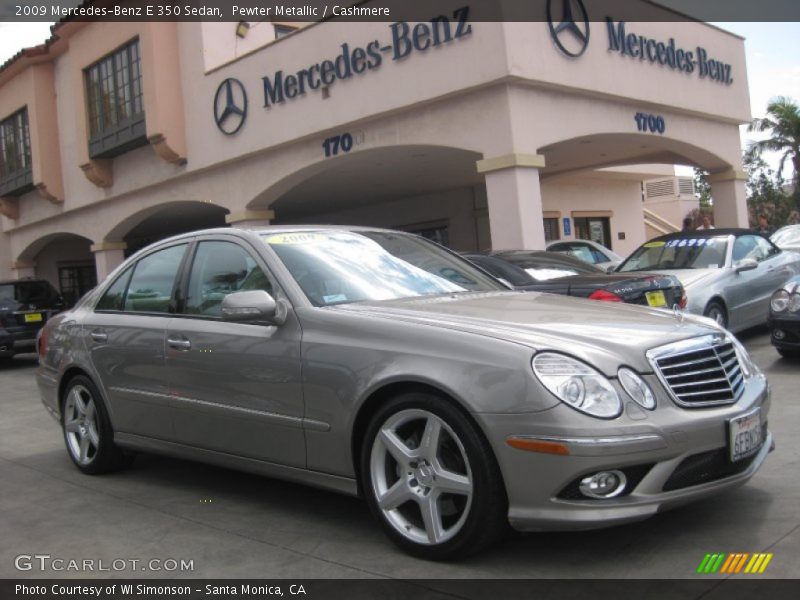 Pewter Metallic / Cashmere 2009 Mercedes-Benz E 350 Sedan