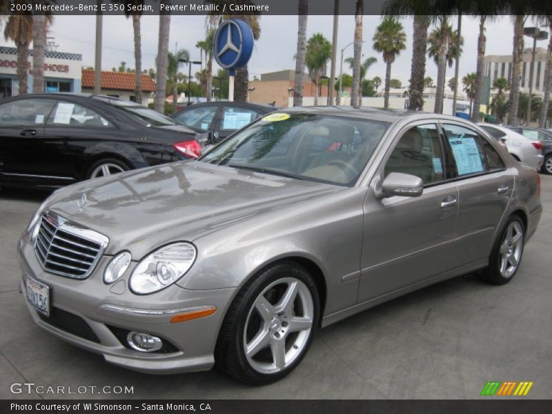 Pewter Metallic / Cashmere 2009 Mercedes-Benz E 350 Sedan