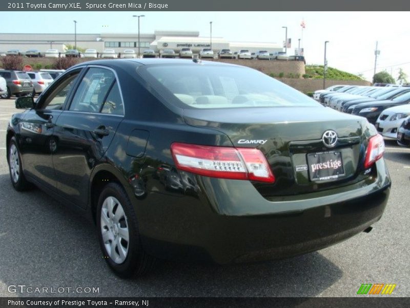 Spruce Green Mica / Bisque 2011 Toyota Camry XLE