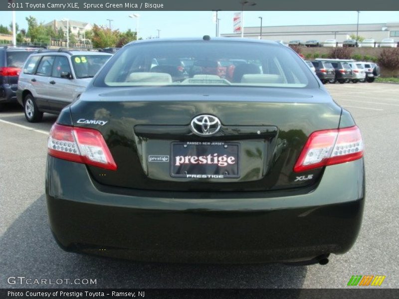 Spruce Green Mica / Bisque 2011 Toyota Camry XLE