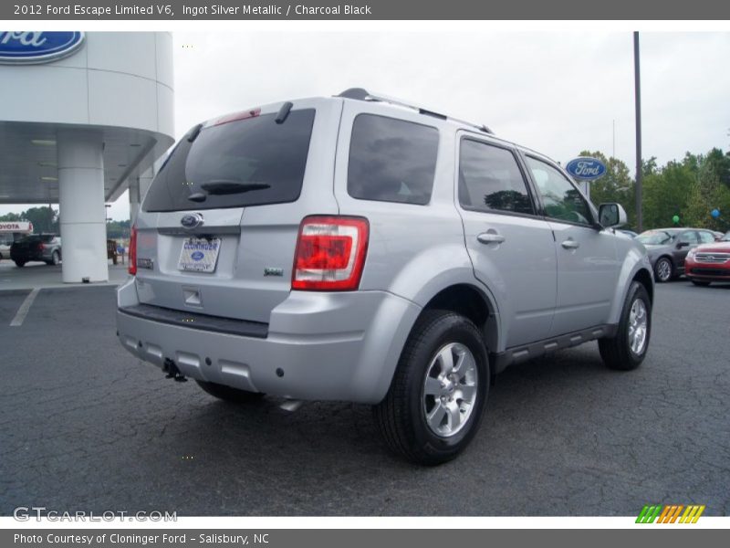 Ingot Silver Metallic / Charcoal Black 2012 Ford Escape Limited V6