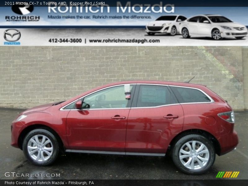 Copper Red / Sand 2011 Mazda CX-7 s Touring AWD