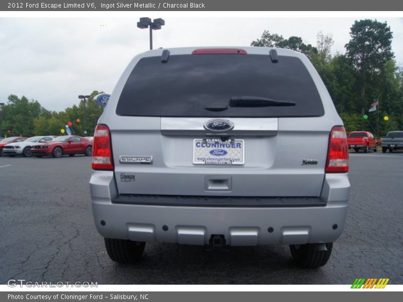 Ingot Silver Metallic / Charcoal Black 2012 Ford Escape Limited V6