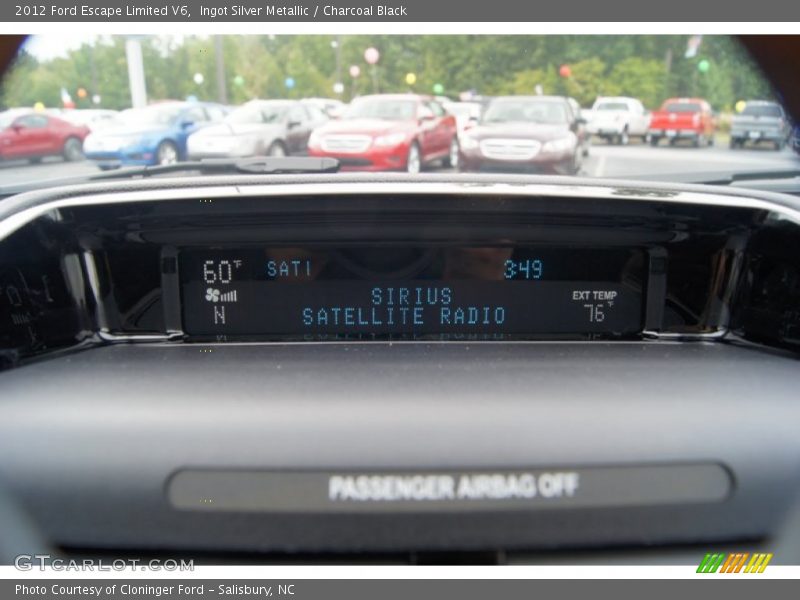 Ingot Silver Metallic / Charcoal Black 2012 Ford Escape Limited V6