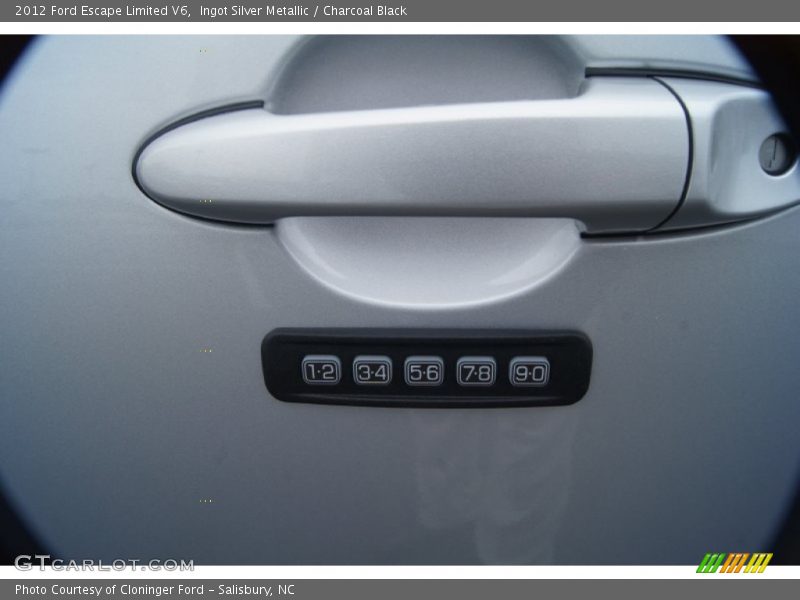 Ingot Silver Metallic / Charcoal Black 2012 Ford Escape Limited V6