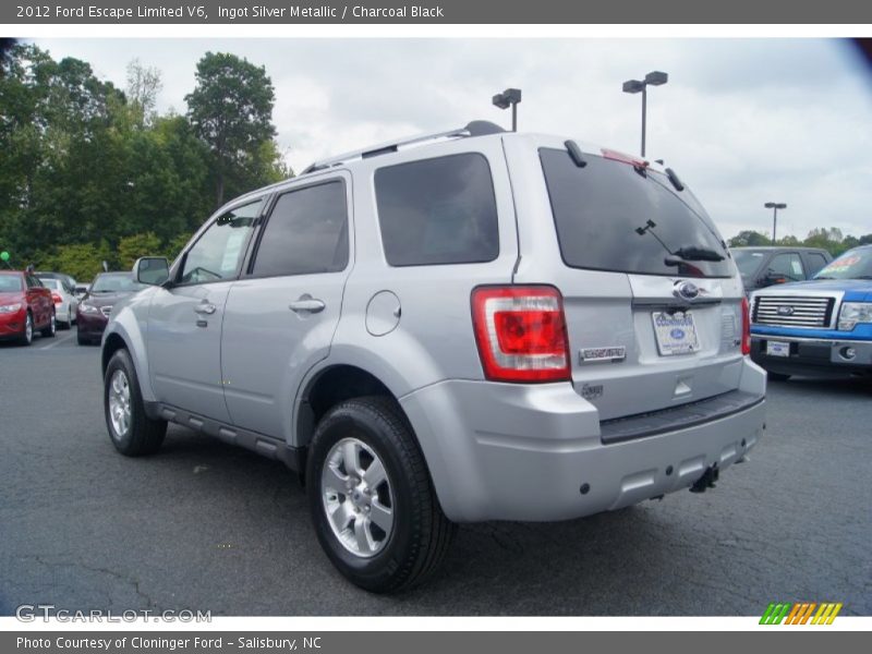 Ingot Silver Metallic / Charcoal Black 2012 Ford Escape Limited V6