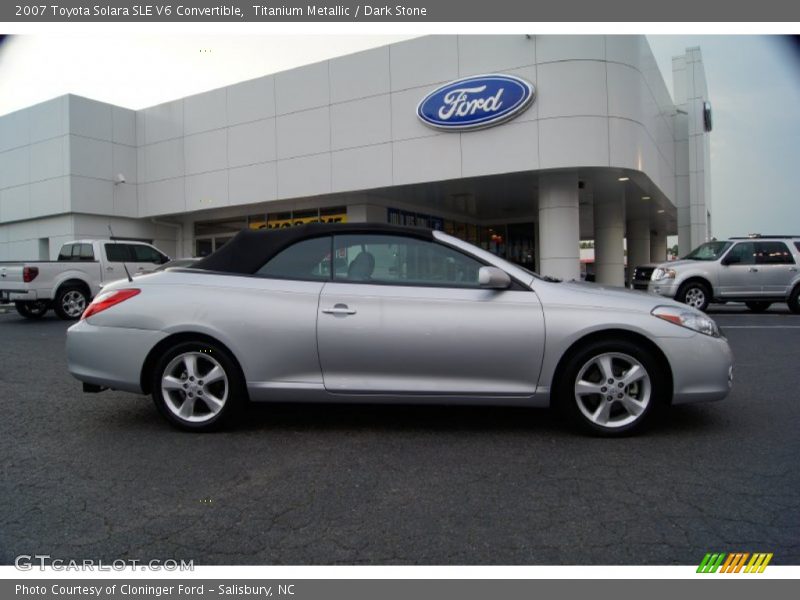 Titanium Metallic / Dark Stone 2007 Toyota Solara SLE V6 Convertible
