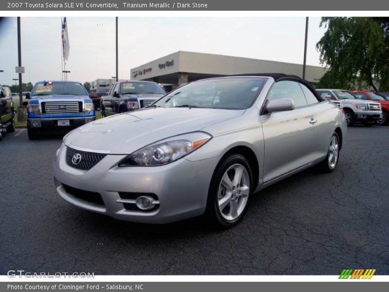 Titanium Metallic / Dark Stone 2007 Toyota Solara SLE V6 Convertible
