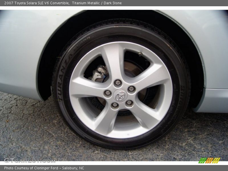 Titanium Metallic / Dark Stone 2007 Toyota Solara SLE V6 Convertible