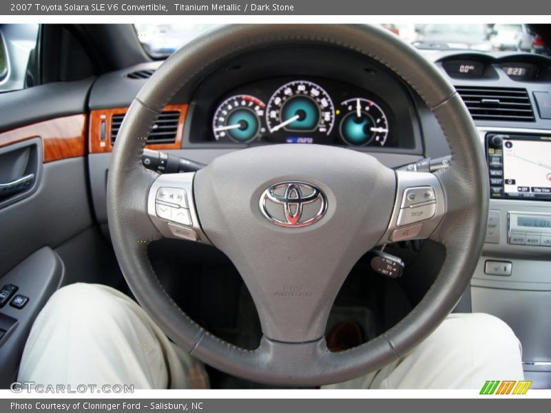 Titanium Metallic / Dark Stone 2007 Toyota Solara SLE V6 Convertible