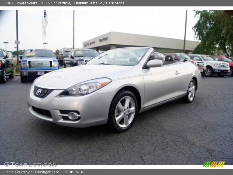 Titanium Metallic / Dark Stone 2007 Toyota Solara SLE V6 Convertible