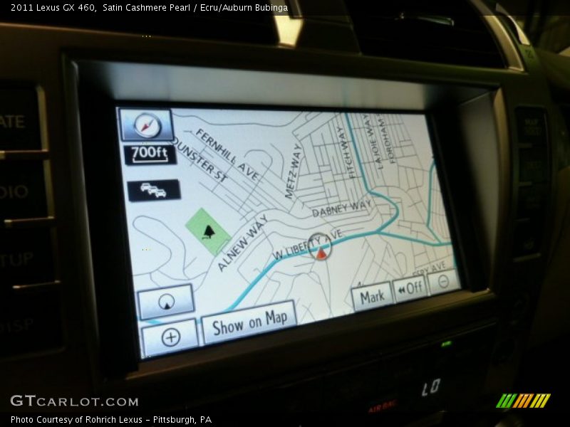 Navigation of 2011 GX 460