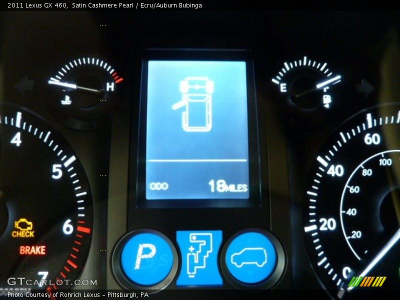 Satin Cashmere Pearl / Ecru/Auburn Bubinga 2011 Lexus GX 460