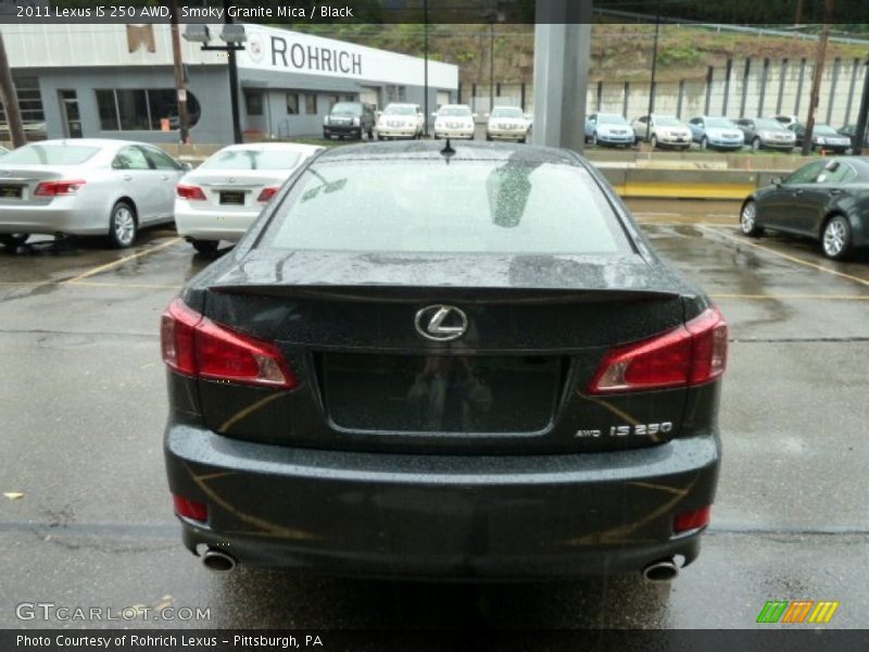 Smoky Granite Mica / Black 2011 Lexus IS 250 AWD