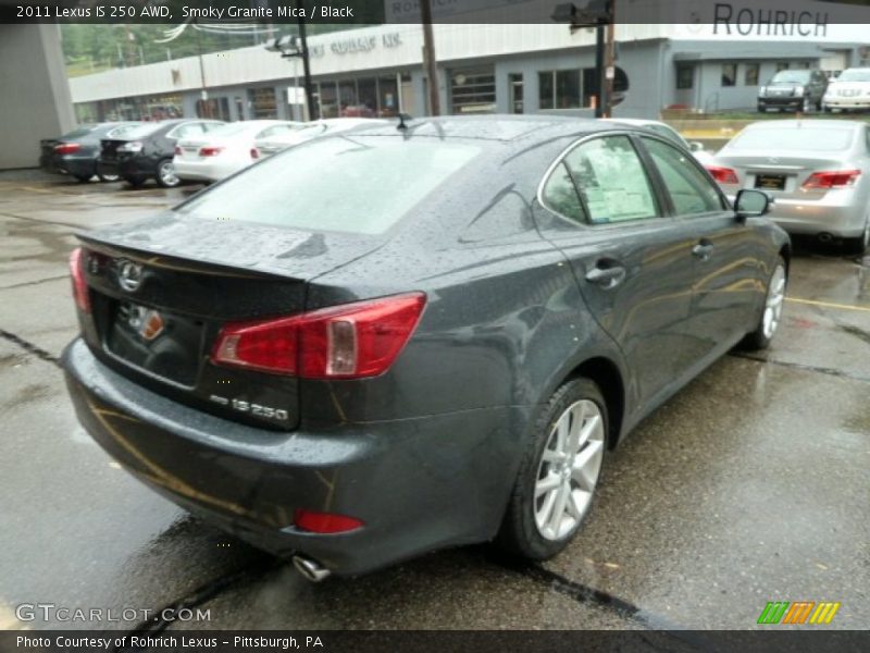 Smoky Granite Mica / Black 2011 Lexus IS 250 AWD