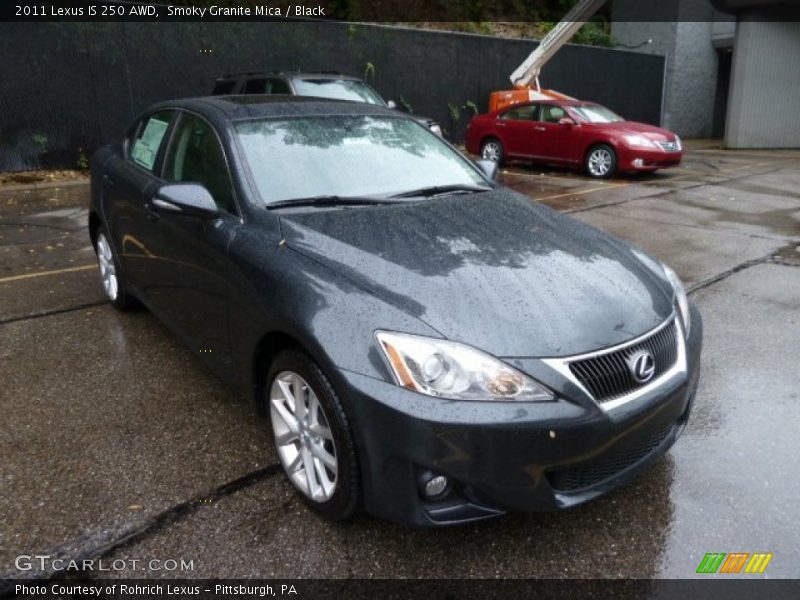 Smoky Granite Mica / Black 2011 Lexus IS 250 AWD