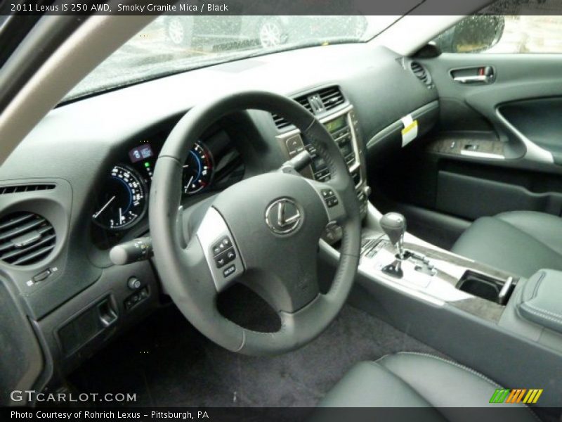 Black Interior - 2011 IS 250 AWD 