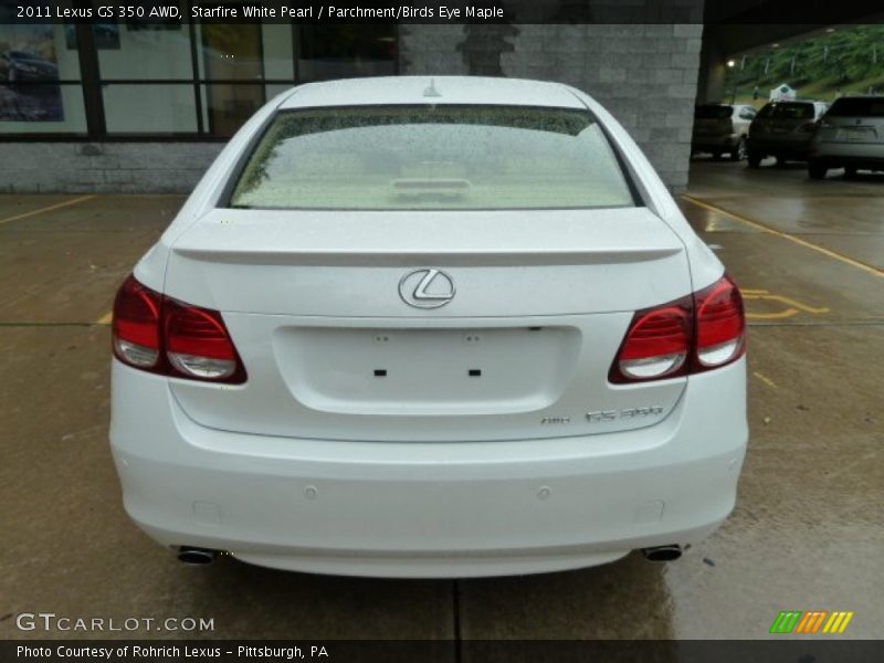 Starfire White Pearl / Parchment/Birds Eye Maple 2011 Lexus GS 350 AWD