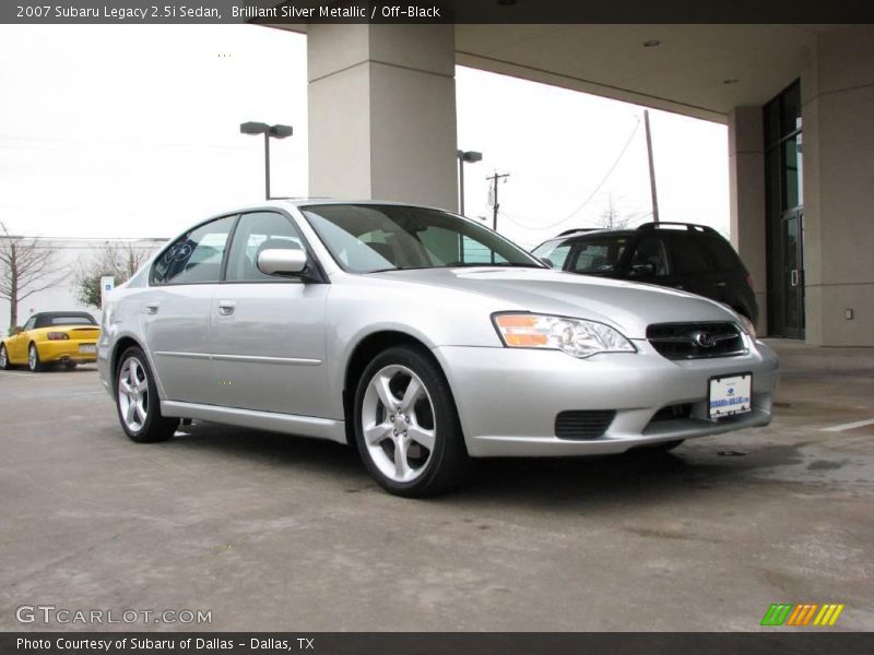 Brilliant Silver Metallic / Off-Black 2007 Subaru Legacy 2.5i Sedan